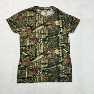 Mossy Oak T Shirt Tree Camouflage Camo Cotton Polyester Men's Size Small (34-36)